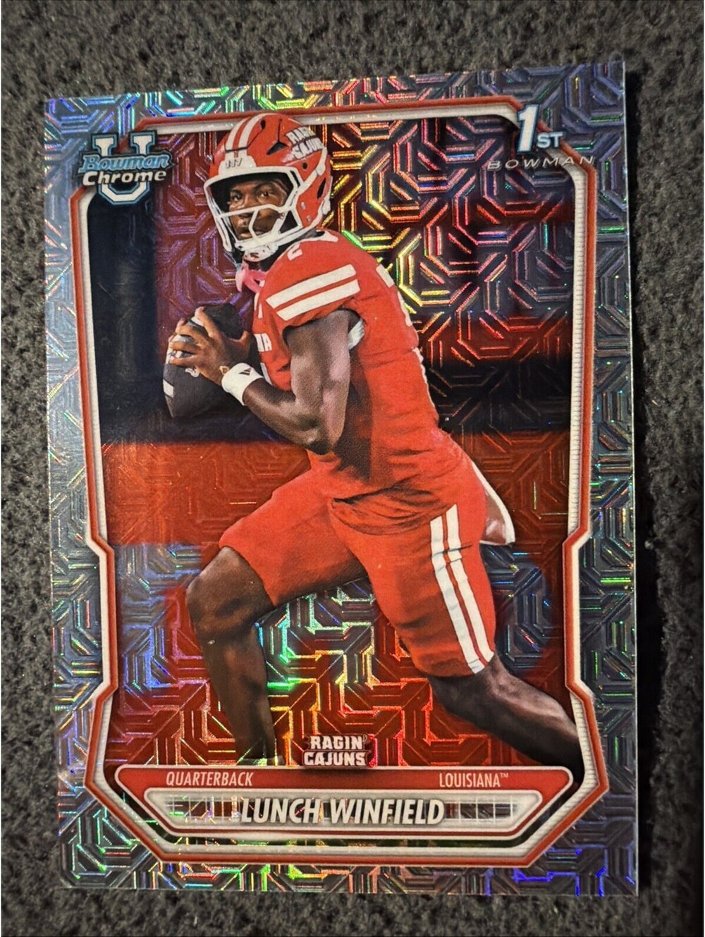 Lunch Winfield 2026 Bowman Chrome 1st Mojo Refractor #BCP-78 Louisiana Ragin'